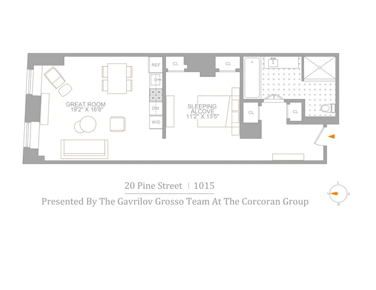 20 Pine Street, 1015 | floorplan | View 7