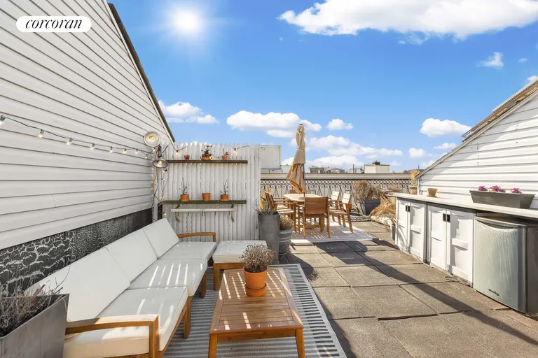 New York City Real Estate | View 307 Warren Street, 3 | Massive Private Roof Deck | View 8