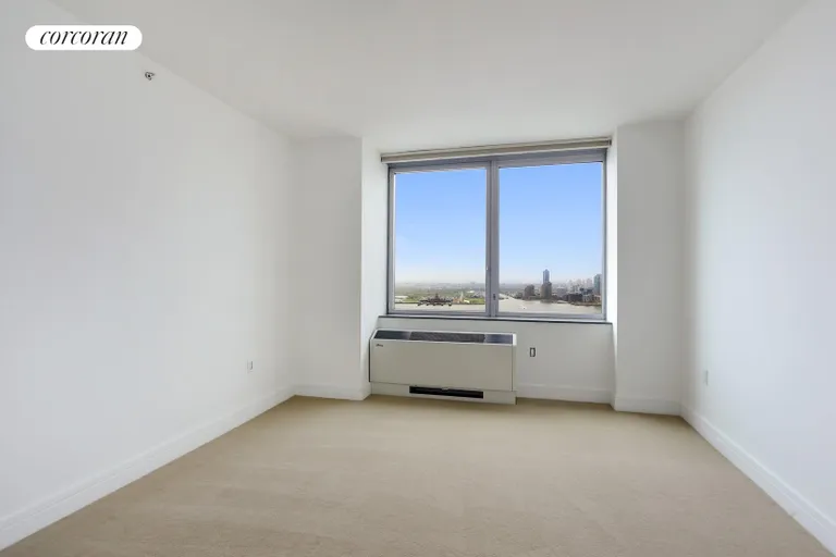 New York City Real Estate | View 30 West Street, 29F | Second Bedroom with Direct Hudson R | View 6