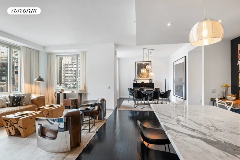 New York City Real Estate | View 85 West Broadway, 11S | 2 Beds, 2 Baths | View 1