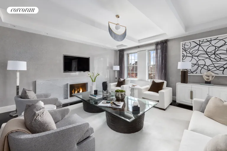 New York City Real Estate | View 1185 Park Avenue, 16/17F | Living Room | View 4