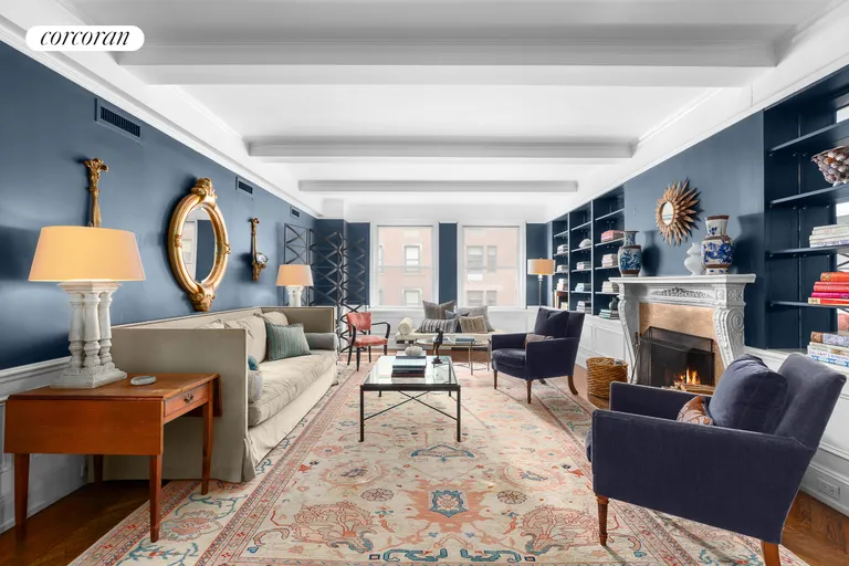 New York City Real Estate | View 1185 Park Avenue, 5F | Living Room | View 2