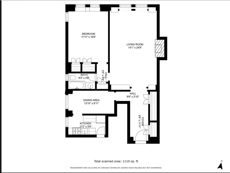 30 Beekman Place, 6C | floorplan | View 9