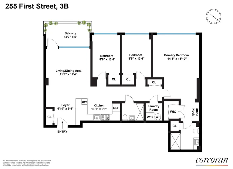 255 1st Street, 3B | floorplan | View 9