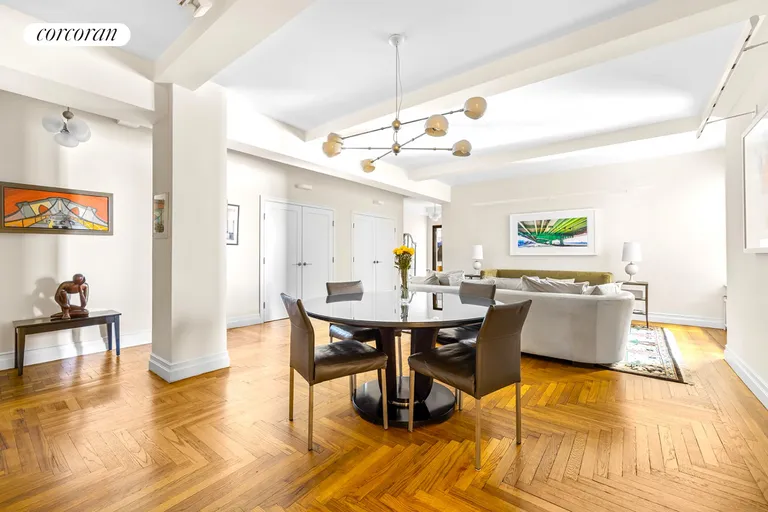 New York City Real Estate | View 135 Eastern Parkway, 10I | Generously sized dining and living | View 4