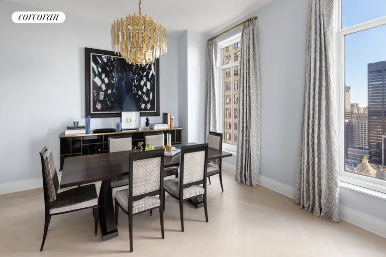 New York City Real Estate | View 30 Park Place, 58D | Dining Area | View 4
