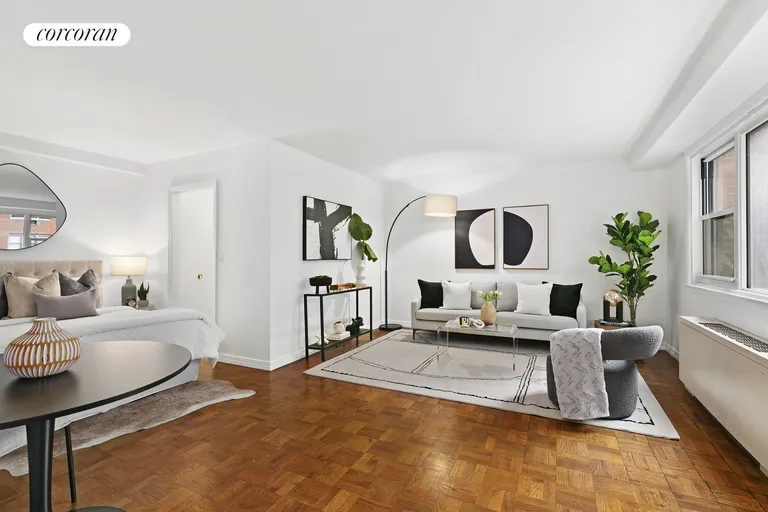 New York City Real Estate | View 123 East 75th Street, 7A | STUDIO LIVING & BED AREA | View 2