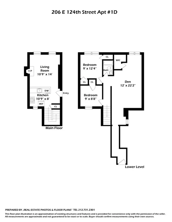 206 East 124th Street, 1D | floorplan | View 10