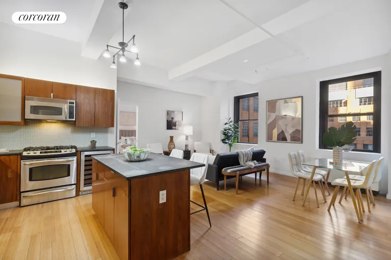 New York City Real Estate | View 365 Bridge Street, 8O | Kitchen | View 2