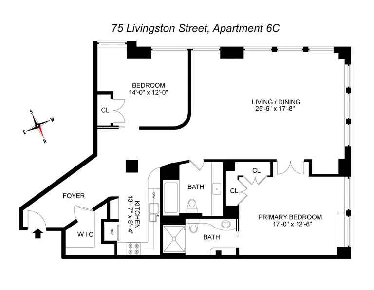 75 Livingston Street, 6C | floorplan | View 10