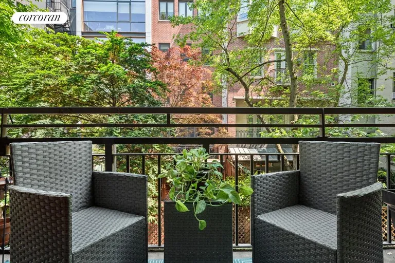 New York City Real Estate | View 243 East 77th Street, 2B | Full Width Terrace | View 10