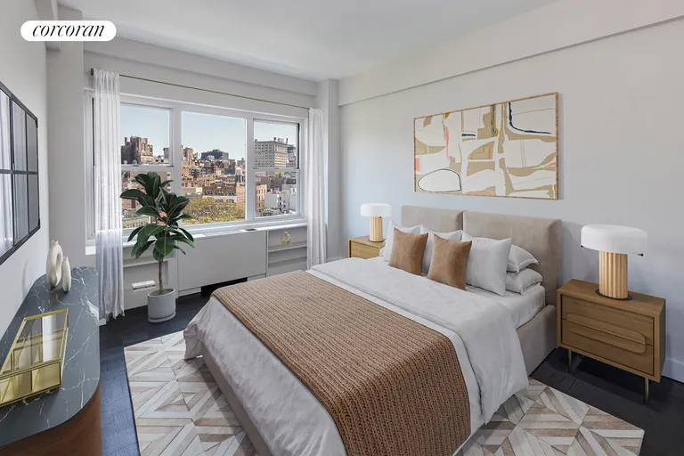 New York City Real Estate | View 33 Greenwich Avenue, 12F | Bedroom Staged | View 2