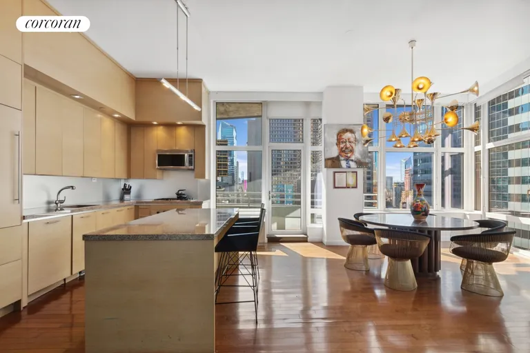 New York City Real Estate | View 1600 Broadway, PH6C | Dining Area & Kitchen | View 3