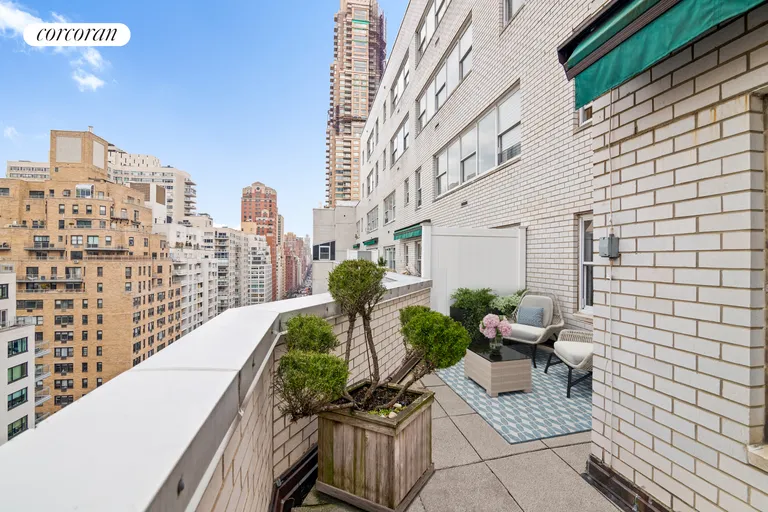 New York City Real Estate | View 201 East 66th Street, 18N | Outdoor Terrace | View 2