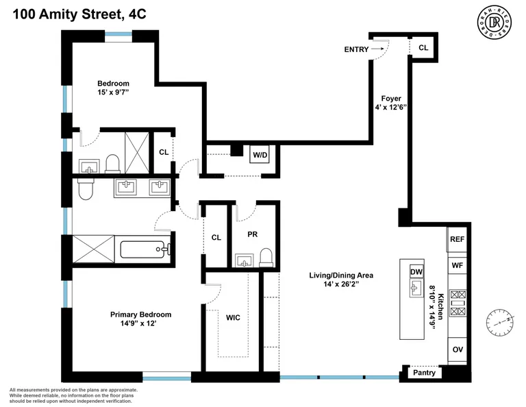100 Amity Street, 4C | floorplan | View 12