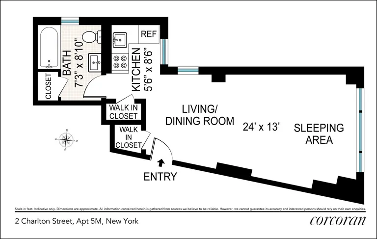 185 Sixth Avenue, 5M | floorplan | View 9