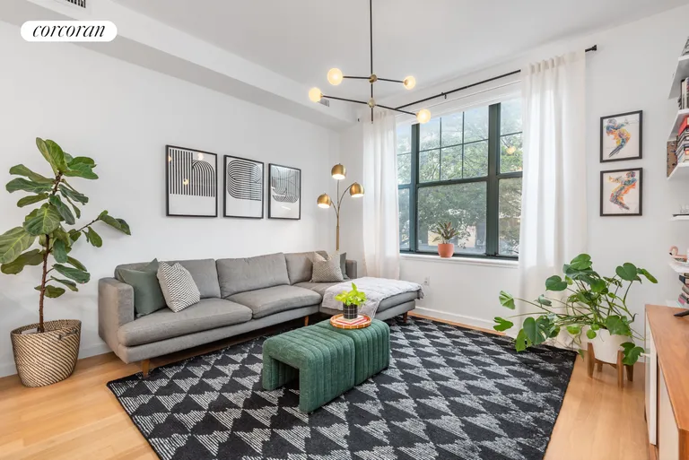New York City Real Estate | View 76 Roebling Street, 1B | Living Room | View 6