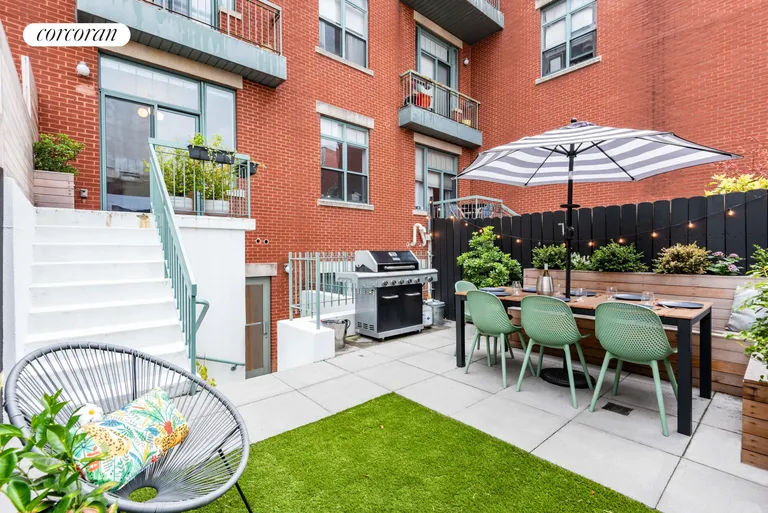 New York City Real Estate | View 76 Roebling Street, 1B | Patio | View 8