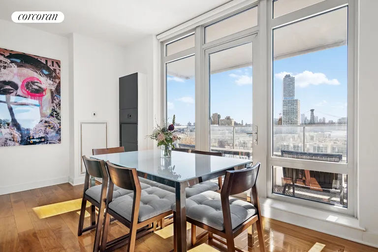 New York City Real Estate | View 2 Northside Piers, 12A | Dining Area | View 4
