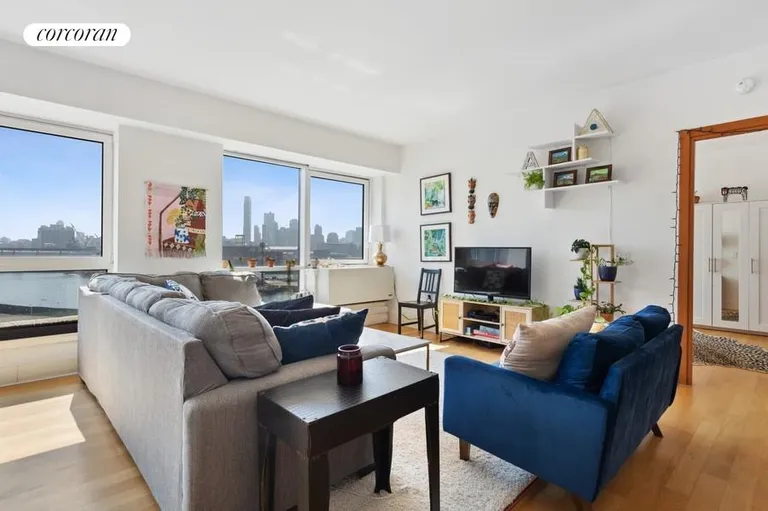 New York City Real Estate | View 446 Kent Avenue, 6E | Living Room | View 4