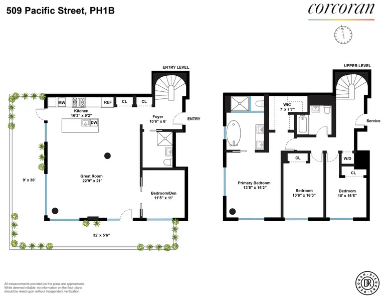 509 Pacific Street, PH1B | floorplan | View 23