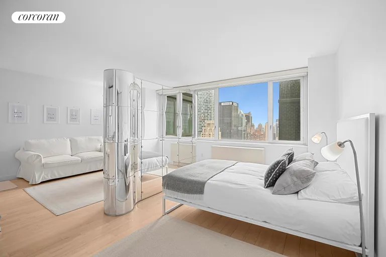 New York City Real Estate | View 322 West 57th Street, 54P | Bedroom | View 2