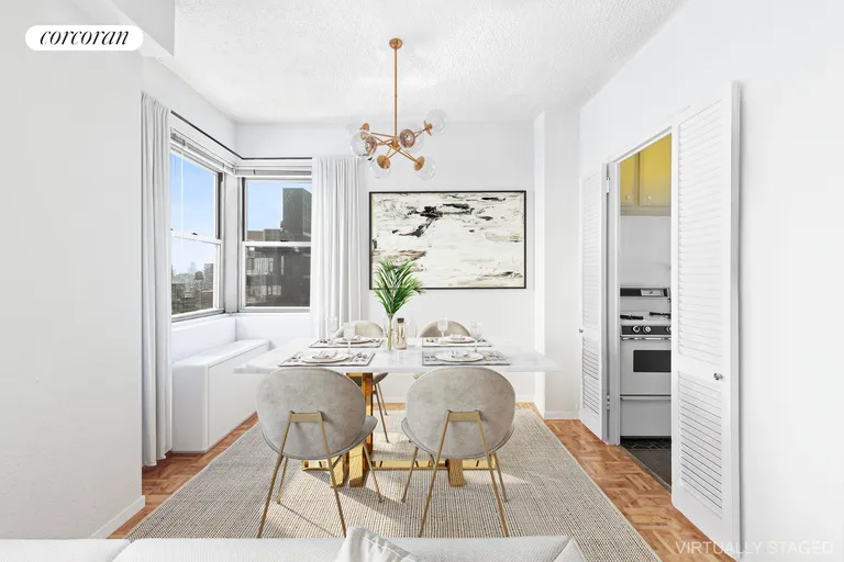 New York City Real Estate | View 77 East 12th Street, 20E | Dining Room VS | View 2