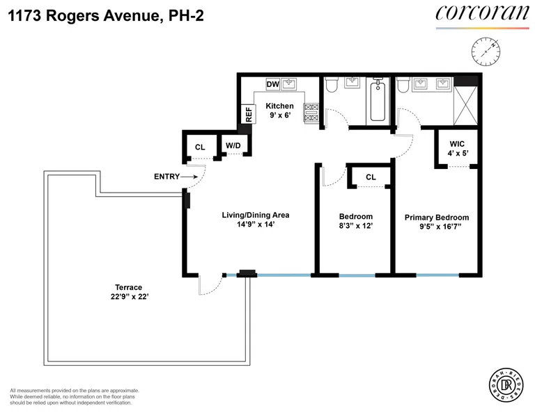 1173 Rogers Avenue, PH2 | floorplan | View 13