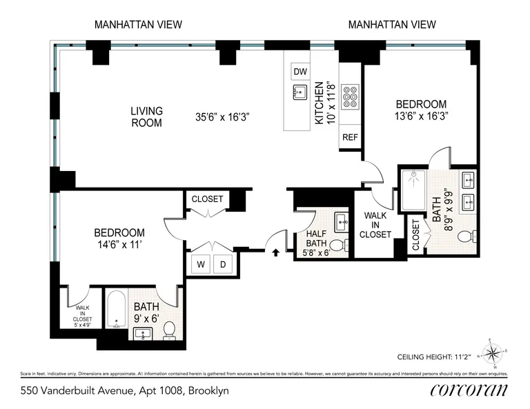 550 Vanderbilt Avenue, 1008 | floorplan | View 8