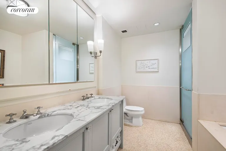 New York City Real Estate | View 416 Washington Street, 4H | Primary Bathroom | View 10