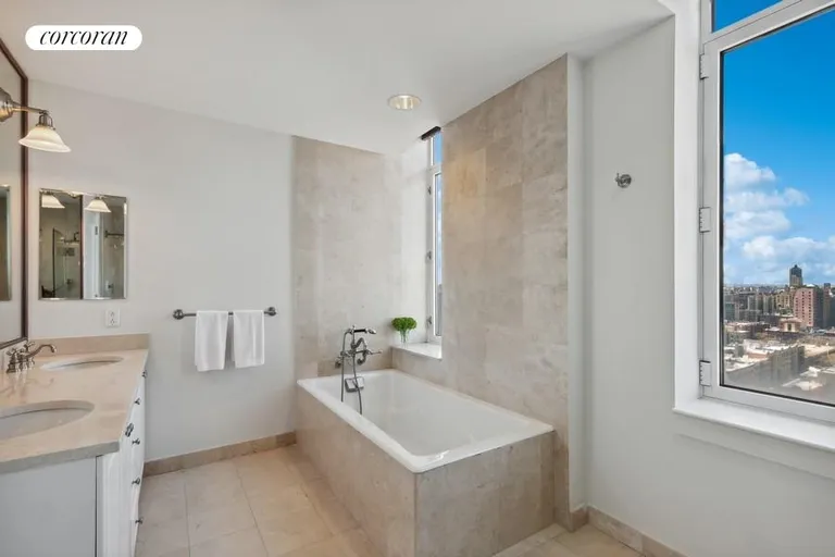 New York City Real Estate | View 455 Central Park West, 23A | 5 Fixture Primary Bathroom | View 11
