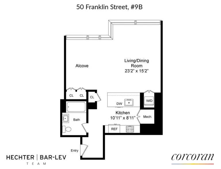 50 Franklin Street, 9B | floorplan | View 7
