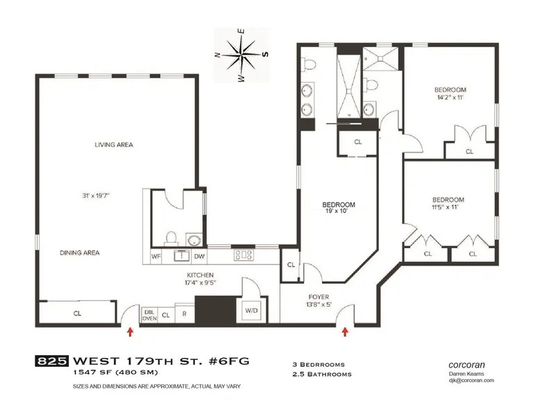 825 West 179th Street, 6FG | floorplan | View 13
