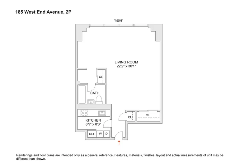 185 West End Avenue, 2P | floorplan | View 7