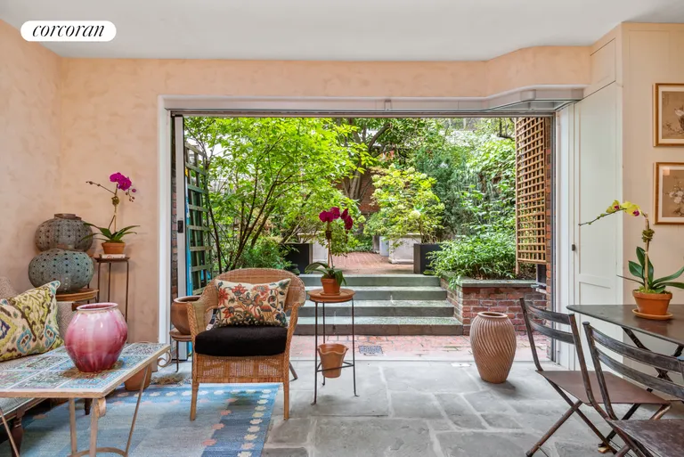 New York City Real Estate | View 415 East 50th Street | Garden Room w/Screened in Wall | View 3