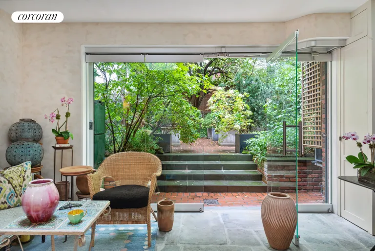 New York City Real Estate | View 415 East 50th Street | Garden Room w/Glass Wall | View 4