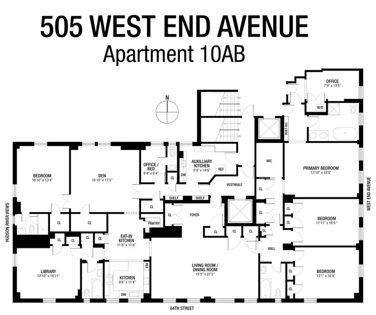 505 West End Avenue, 10AB | floorplan | View 21