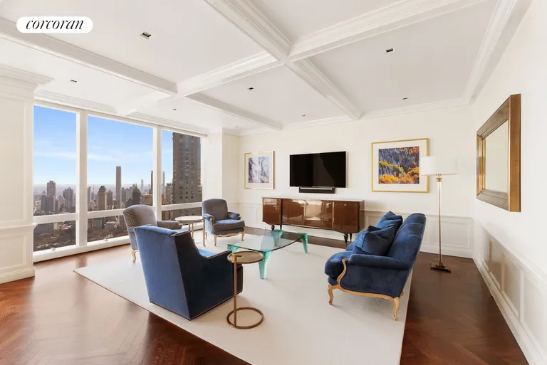 New York City Real Estate | View 25 Columbus Circle, 67C | Living Room | View 2
