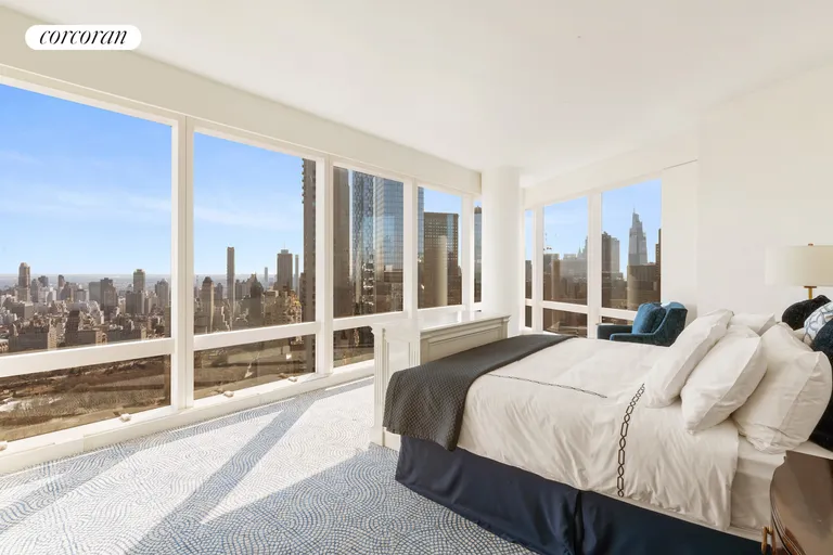 New York City Real Estate | View 25 Columbus Circle, 67C | Primary Bedroom | View 9