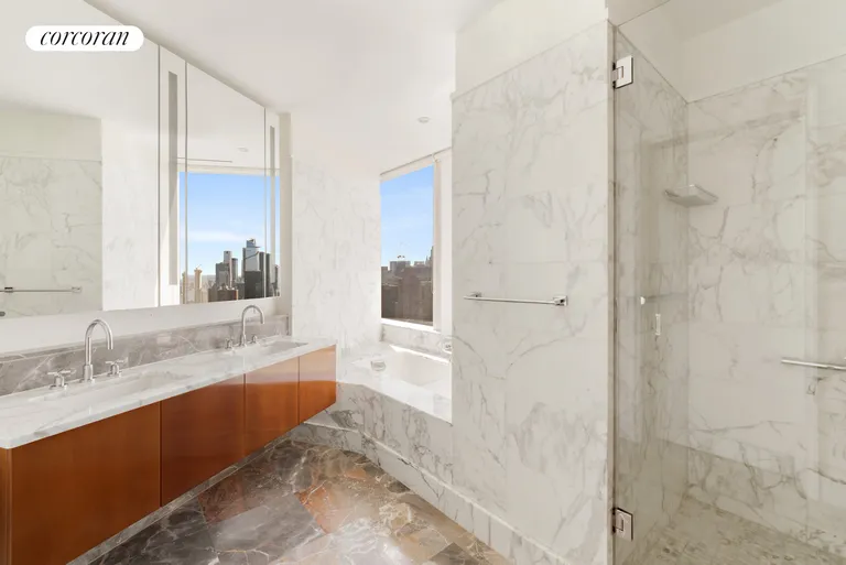 New York City Real Estate | View 25 Columbus Circle, 67C | Primary Bathroom | View 7