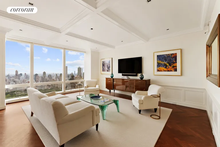 New York City Real Estate | View 25 Columbus Circle, 67C | Living Room | View 2