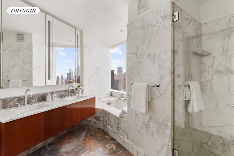 New York City Real Estate | View 25 Columbus Circle, 67C | Primary Bathroom | View 10