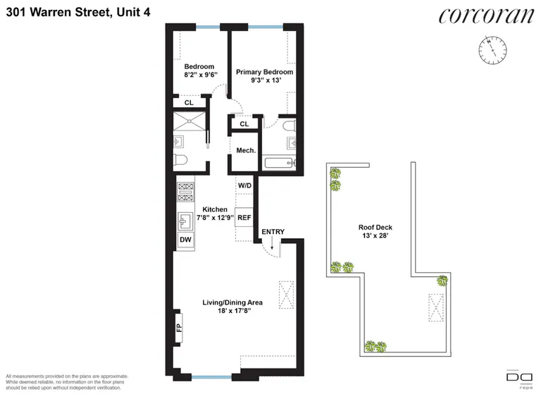 301 Warren Street, 4 | floorplan | View 11
