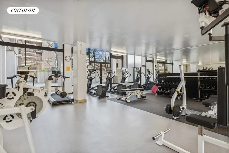 New York City Real Estate | View 531 Main Street, 218 | Building Gym | View 8