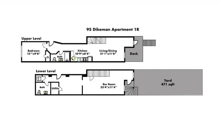95 Dikeman Street, 1R | floorplan | View 16