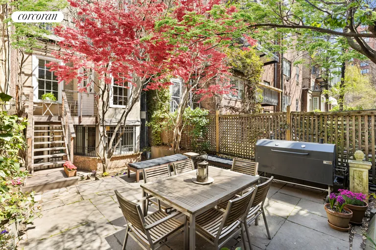 New York City Real Estate | View 326 West 22ND Street, GARDENDUPL | Terraced Garden with Patio & Grill | View 2