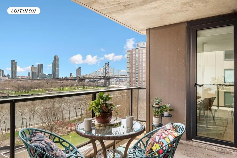 New York City Real Estate | View 531 Main Street, 1103 | Private Terrace | View 12