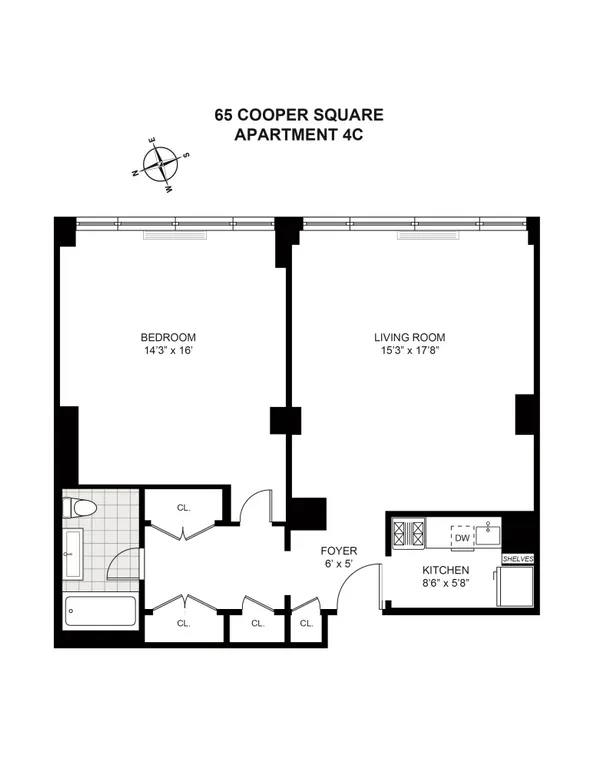 65 Cooper Square, 4C | floorplan | View 11