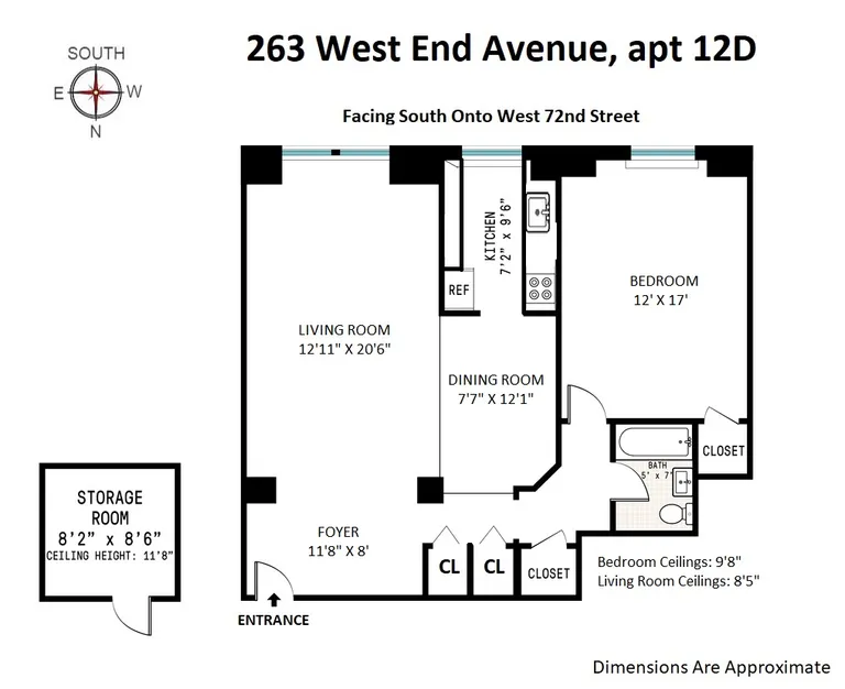 263 West End Avenue, 12D | floorplan | View 14