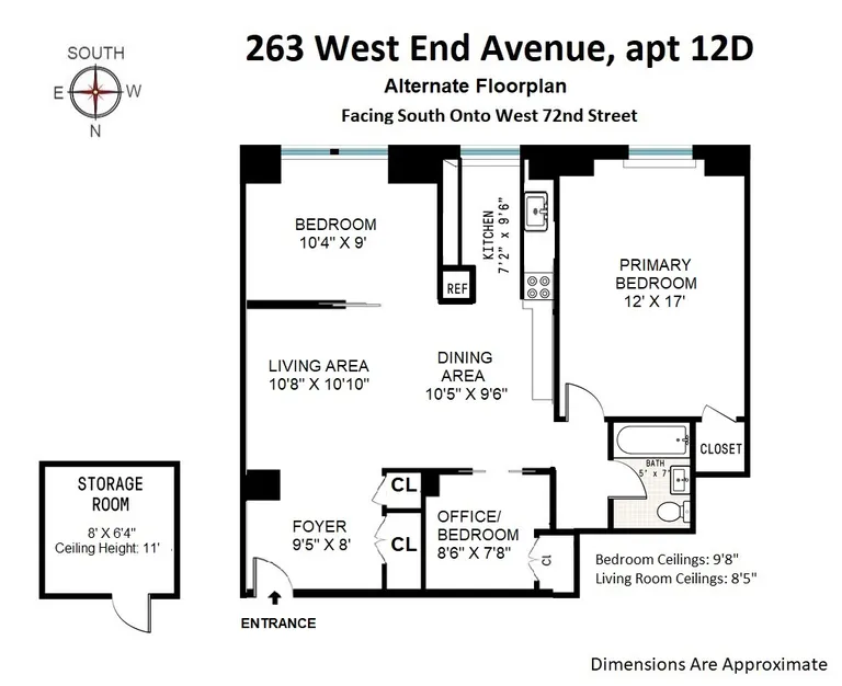 263 West End Avenue, 12D | floorplan | View 15